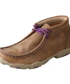 Twisted X Boots 'Twisted X' Kids' Driving Moccasin - Bomber / Purple
