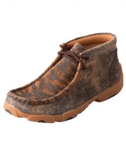 Twisted X Boots 'Twisted X' Kids' Driving Moccasin - Distressed Tiger