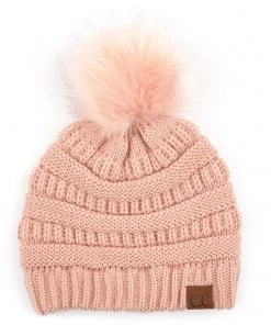 Cheveux Corp 'C.C®' Classic Solid Ribbed Beanie - Indi Pink Women