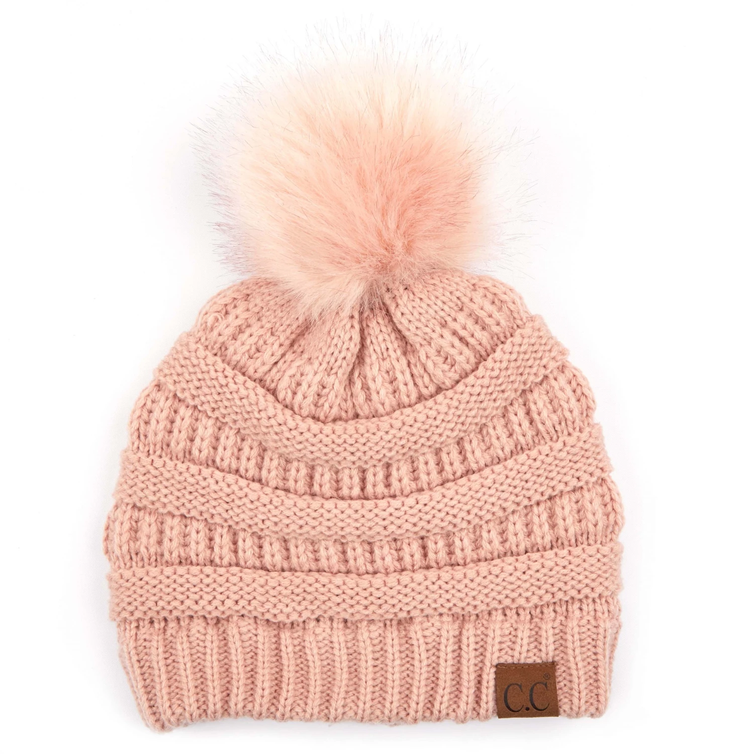 Cheveux Corp 'C.C®' Classic Solid Ribbed Beanie - Indi Pink Women 3 Cheveux Corp 'C.C®' Classic Solid Ribbed Beanie - Indi Pink Women