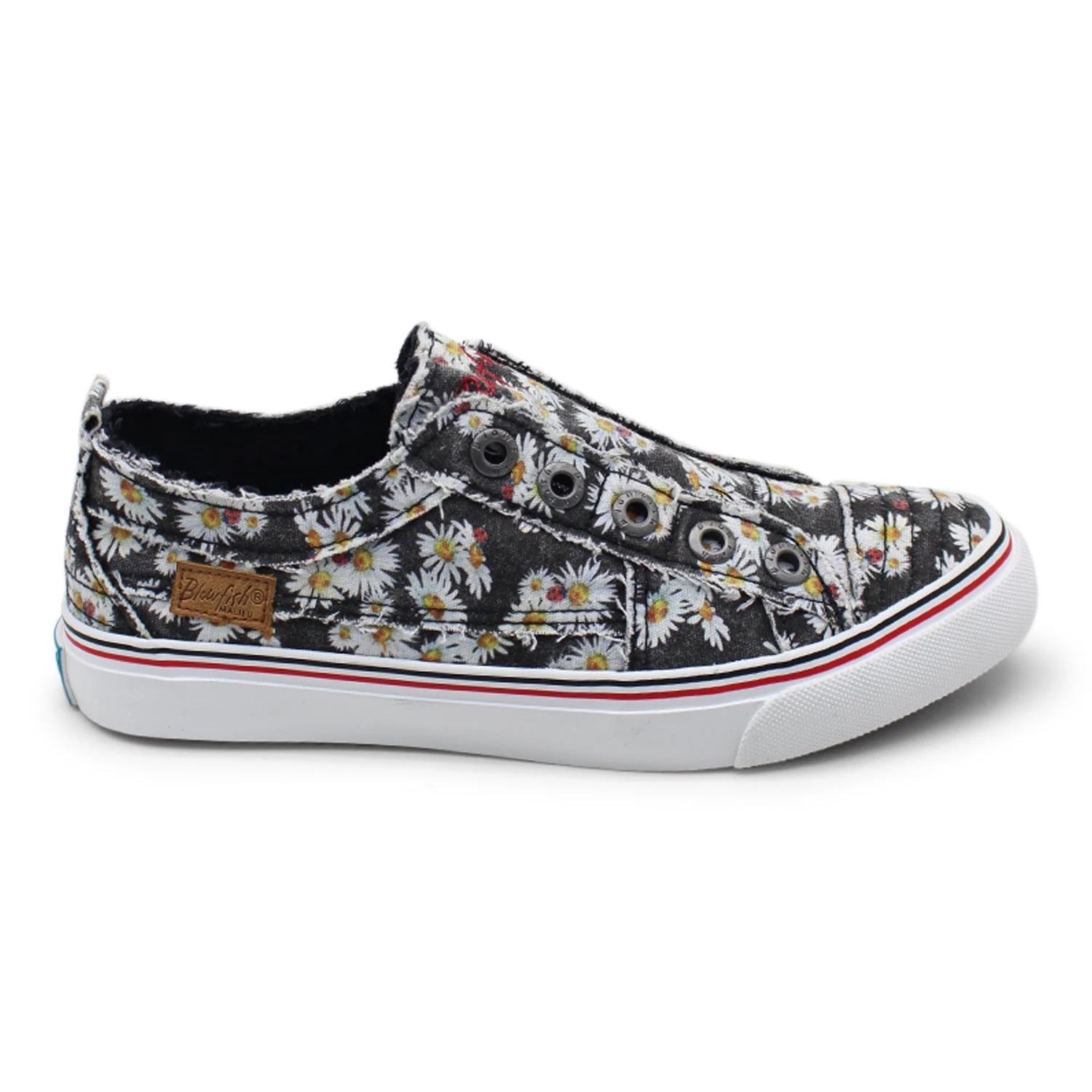 'Blowfish Malibu' Women's Play Slip On - Black Lazy Daisy 4 'Blowfish Malibu' Women's Play Slip On - Black Lazy Daisy