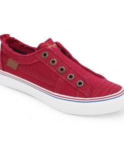 'Blowfish Malibu' Women's Play Slip On - Jester Red Hipster Smoked Twill