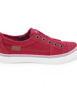 'Blowfish Malibu' Women's Play Slip On - Jester Red Hipster Smoked Twill