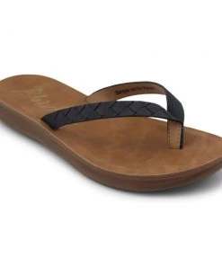 'Blowfish Malibu' Women's Santorini Thong Sandal - Black Sandstone