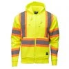 'KEY' Men's Hi-Vis ANSI Class 3 Hooded Sweatshirt - Hi-Vis Yellow 2 'KEY' Men's Hi-Vis ANSI Class 3 Hooded Sweatshirt - Hi-Vis Yellow