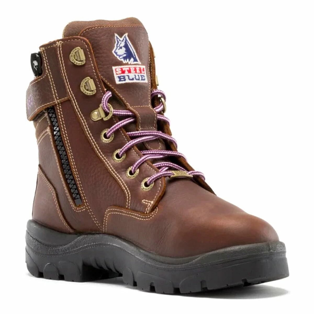 'Steel Blue' Women's 6" Southern Cross EH SR Int. Met Guard Steel Toe - Oak (Wide) 3 'Steel Blue' Women's 6" Southern Cross EH SR Int. Met Guard Steel Toe - Oak (Wide)