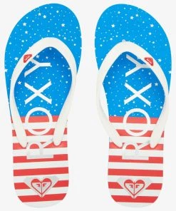'Roxy' Women's Tahiti VII Sandal - Red / White / Blue