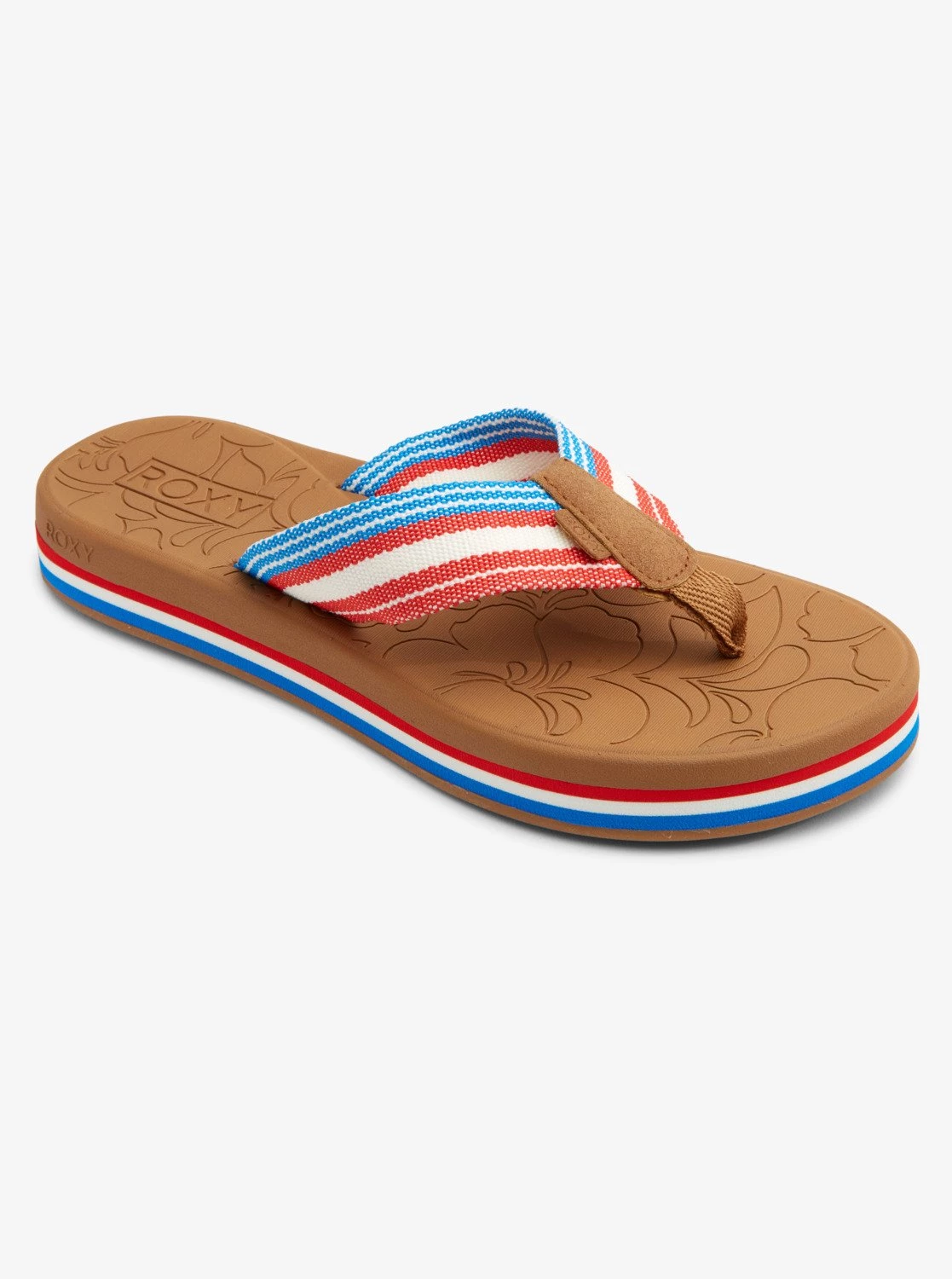 'Roxy' Women's Colbee Hi Sandal - Red / Blue 3 'Roxy' Women's Colbee Hi Sandal - Red / Blue
