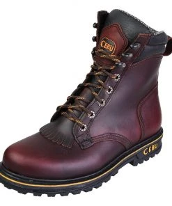 'CEBU' Men's 8" ATK Lacer Steel Toe - Brown 9 'CEBU' Men's 8