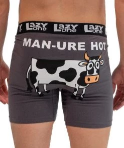 'Lazy One' Men's Man-ure Hot Brief - Grey