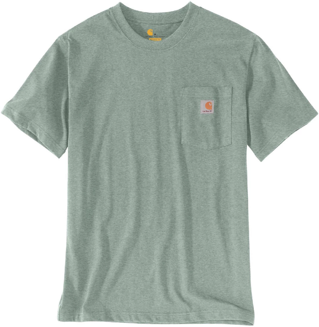 'Carhartt' Men's Workwear Pocket T-Shirt - Leaf Green Snow Heather 3 'Carhartt' Men's Workwear Pocket T-Shirt - Leaf Green Snow Heather