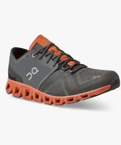 'On Running' Men's Cloud X - Rust / Rock