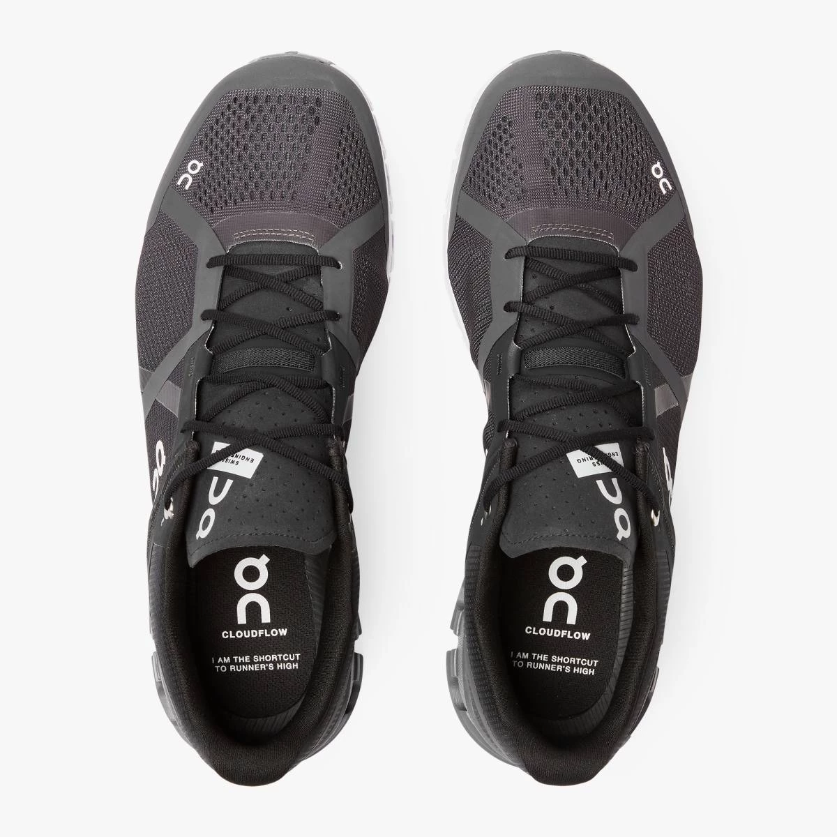 'On Running' Men's Cloudflow - Black / Asphalt 4 'On Running' Men's Cloudflow - Black / Asphalt