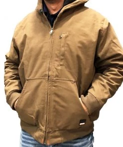 KARMAN ROPER Men 'Roper' Craftsman Work Jacket - Brown