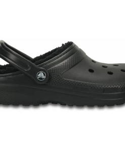 Men 'Crocs' Unisex Classic Lined Clog - Black / Black
