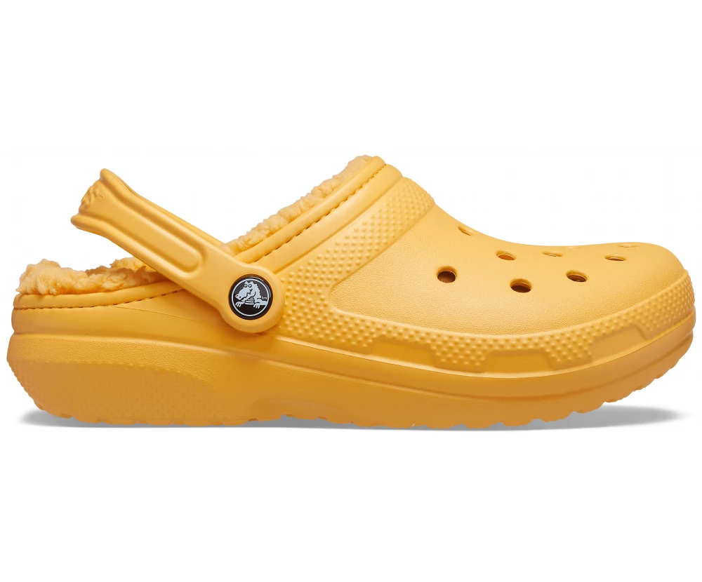 'Crocs' Women's Classic Lined Clog - Orange Sorbet 7 'Crocs' Women's Classic Lined Clog - Orange Sorbet