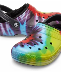 Shoes & Boots 'Crocs' Unisex Classic Lined Tie Dye Clog - Multi / Black