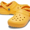 'Crocs' Women's Classic Lined Clog - Orange Sorbet