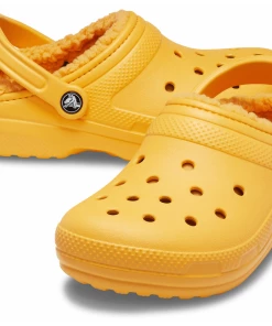 'Crocs' Women's Classic Lined Clog - Orange Sorbet