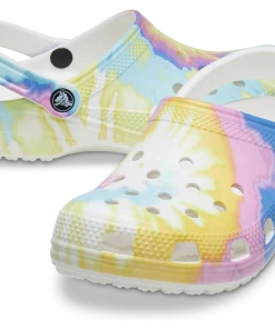 'Crocs' Women's Classic Tie Dye - White / Multi