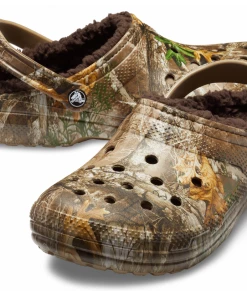 'Crocs' Unisex Classic Realtree Edge® Lined Clog - Chocolate / Chocolate Men