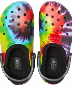 Shoes & Boots 'Crocs' Unisex Classic Lined Tie Dye Clog - Multi / Black
