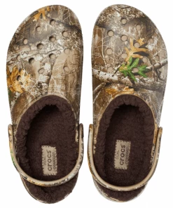 'Crocs' Unisex Classic Realtree Edge® Lined Clog - Chocolate / Chocolate Men