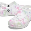 'Crocs' Women's Classic Beach Dye Clog - White / Multi
