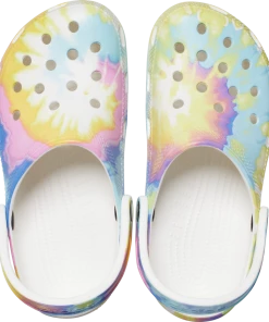 'Crocs' Women's Classic Tie Dye - White / Multi