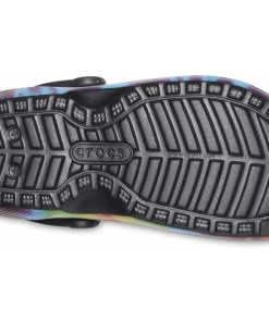 'Crocs' Unisex Classic Lined Tie Dye Clog - Multi / Black Shoes & Boots