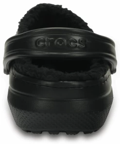 Men 'Crocs' Unisex Classic Lined Clog - Black / Black