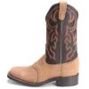 Double H Men Stockman Cowboy Boot - Light Tan / Black