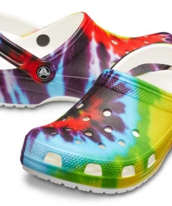 'Crocs' Women's Classic Tie-Dye Graphic Clog - Multi / Rainbow Shoes & Boots