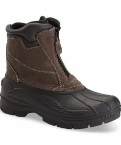 'Totes' Men's Glacier Zip Insulated Boots - Brown