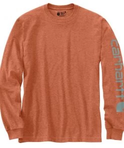 'Carhartt' Men's Heavyweight Sleeve Logo T-Shirt - Ginger Heather