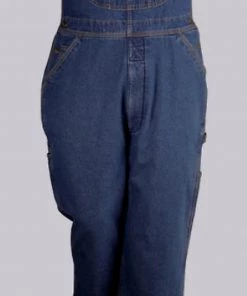 FIVE BROTHER WORKWEAR 'FiveBrother' Men's 12 Oz. Fleece Lined Bib Overalls - Blue