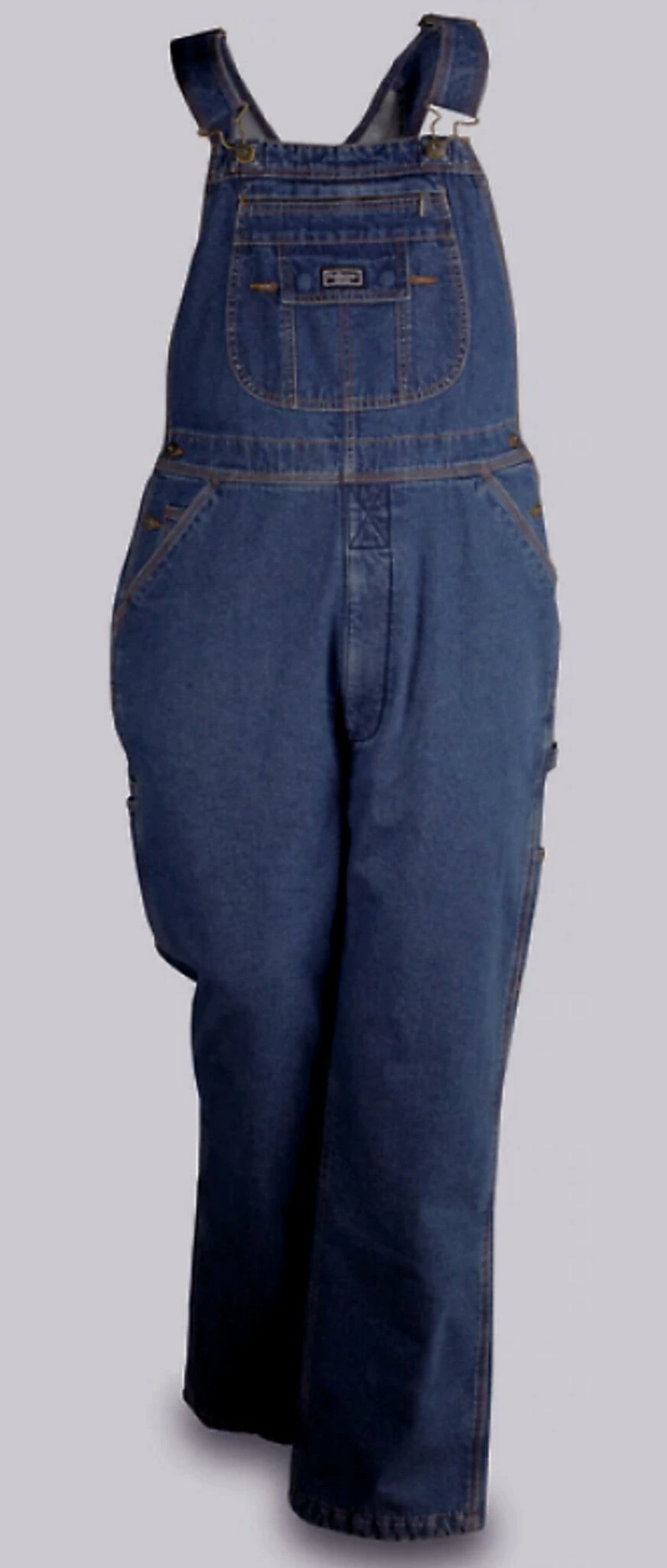 FIVE BROTHER WORKWEAR 'FiveBrother' Men's 12 Oz. Fleece Lined Bib Overalls - Blue 3 FIVE BROTHER WORKWEAR 'FiveBrother' Men's 12 Oz. Fleece Lined Bib Overalls - Blue