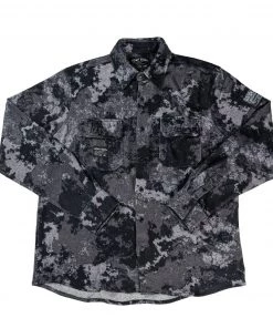 Howitzer Clothing 'Howitzer' Men's Carbine Flannel Button Down - Black / Multi