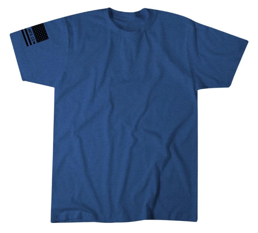 'Howitzer Clothing' Men's Standard Patriot Tee - Electric Blue Heather 3 'Howitzer Clothing' Men's Standard Patriot Tee - Electric Blue Heather