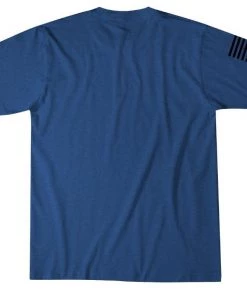 'Howitzer Clothing' Men's Standard Patriot Tee - Electric Blue Heather 6 'Howitzer Clothing' Men's Standard Patriot Tee - Electric Blue Heather