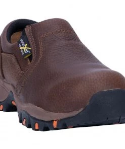 Dan Post Boot Co 'McRae' Women's 3" Internal Metguard Comp Toe Slip-On - Brown