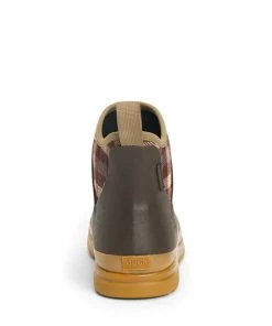 'Muck' Women's Muck Originals Ankle WP Boot - Brown / Plaid / Gum
