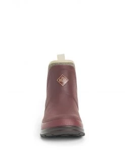 'Muck' Women's Muck Originals Ankle WP Boot - Rum Raisin / Tweed Herringbone