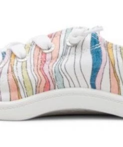 'Roxy' Women's Bayshore III Slip On - Battleship Pinstripe