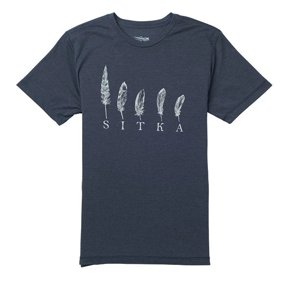 SITKA WEAR AND EQUIPMENT 'Sitka' Men's Five Feathers Tee - Eclipse Heather 3 SITKA WEAR AND EQUIPMENT 'Sitka' Men's Five Feathers Tee - Eclipse Heather