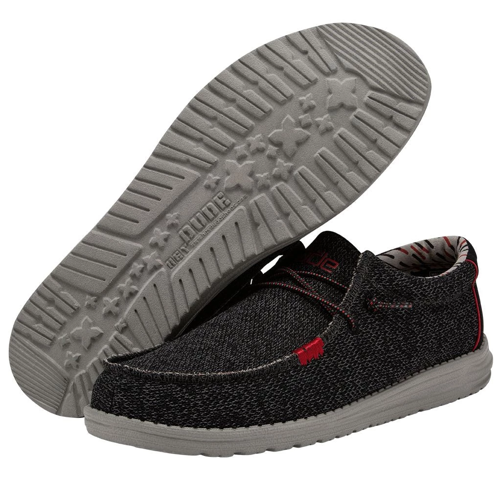 'Hey Dude' Men's Wally Sox - Neon High Risk Red 5 'Hey Dude' Men's Wally Sox - Neon High Risk Red