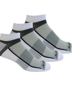 'Saucony' Men's Inferno Quarter 3-Pack Socks - White / Light Gray / Heather Gray