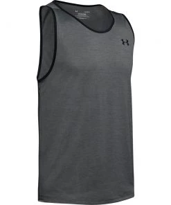 'Under Armour' Men's Tech 2.0 Tank - Pitch Gray / Black