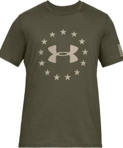 'Under Armour' Men's Freedom Logo T-Shirt - Marine OD Green