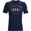 'Under Armour' Men's Freedom Vintage T-Shirt - Academy 2 'Under Armour' Men's Freedom Vintage T-Shirt - Academy
